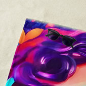 レディ・ファンキーデジタル・アートワーク ビーチタオル (インサイチュ)