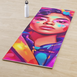 レディ・ファンキーデジタル・アートワーク ヨガマット