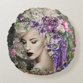 レディ・フラワー ラウンドクッション