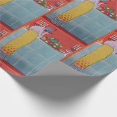 レディ＆フルーツ テーブル セット アールデコ ビューティー ファッション ラッピングペーパー (角)