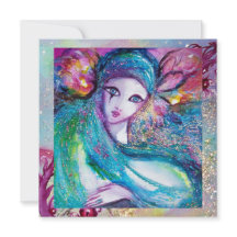 レディ ブルー マスク エレガント マスカレード ウェディング パーティー