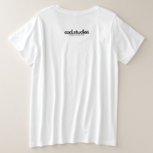 レディ プラスサイズTシャツ (デザイン裏面)