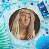 レディ・マドンナ祈ズ(ヴァージン・メアリー) （クリスチャン・アート） ペーパープレート (パーティー)