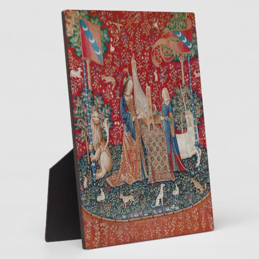 レディ&ユニコーン中世タペストリー聴聞会 フォトプラーク (側面)