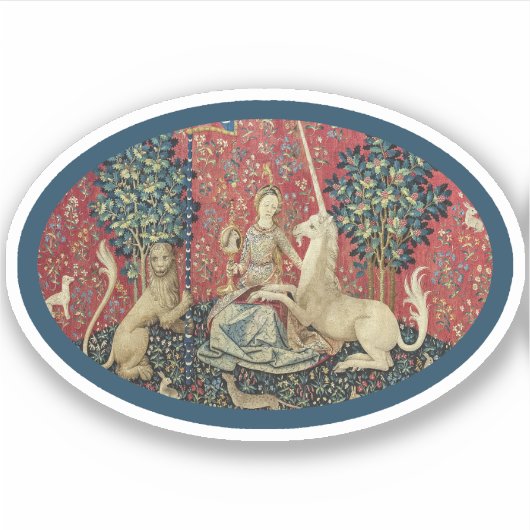 レディ&ユニコーン（サイト）ビニールステッカー シール (正面)