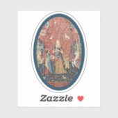 レディ&ユニコーン(匂い)ビニールステッカー シール (シート)