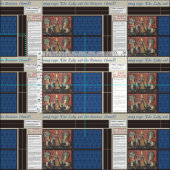 レディ&ユニコーンDIYマグラグ ファブリック (タイル)