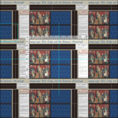 レディ&ユニコーンDIYマグラグ ファブリック (タイル)