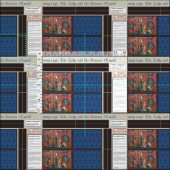 レディ&ユニコーンDIYマグラグ ファブリック (タイル)