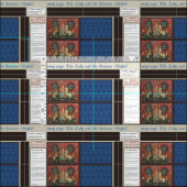 レディ&ユニコーンDIYマグラグ ファブリック (タイル)