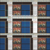 レディ&ユニコーンDIYマグラグ ファブリック (タイル)