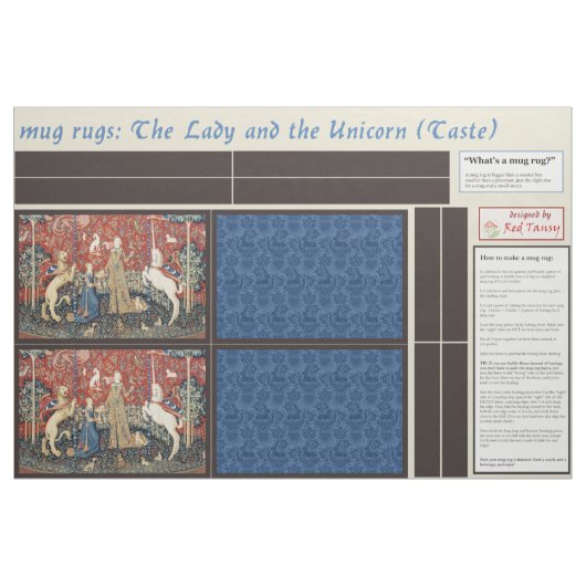 レディ&ユニコーンDIYマグラグ ファブリック (ファットクウォーター)