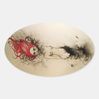 レディ・ラザロ 楕円形シール