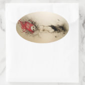 レディ・ラザロ 楕円形シール (バッグ)