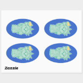 レディ・リバティ 楕円形シール (シート)