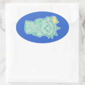 レディ・リバティ 楕円形シール (バッグ)