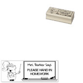 レディ・先生は…宿題を提出して下さい ラバースタンプ (押印)