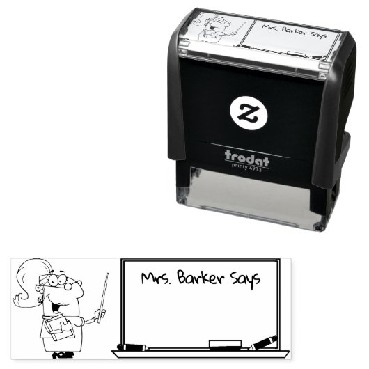 レディ・先生は…自書分の文字 セルフインキングスタンプ (インサイチュ)