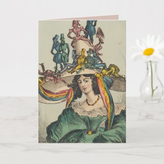 レディ - 折り紙のグリーティングカード カード (小さな植物)