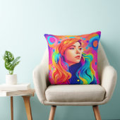 レディ・鮮やかデジタル・アートワーク クッション (椅子)