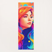 レディ・鮮やかデジタル・アートワーク ヨガマット (裏面)