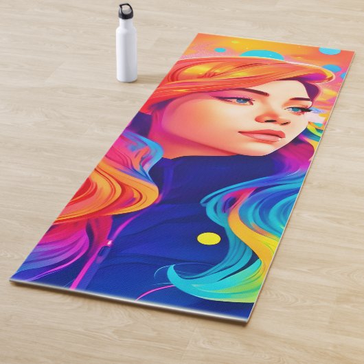 レディ・鮮やかデジタル・アートワーク ヨガマット (インサイチュ)