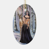レディ《鳥》アメリカゴガラファンタジーアートバイルネラヴォワ セラミックオーナメント (右)