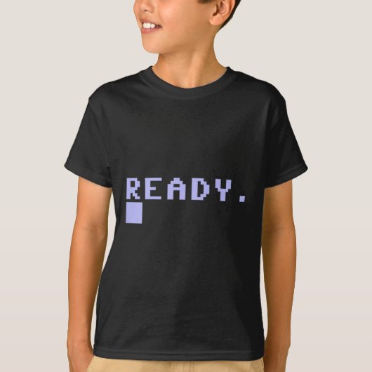 レディ C64 ホームコンピュータ 80年代 レトロゲーマー コーダー メモ Tシャツ (正面)