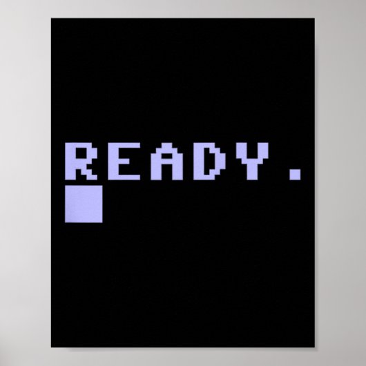 レディ C64 ホームコンピュータ 80年代 レトロゲーマー コーダー 思い出 ポスター (正面)