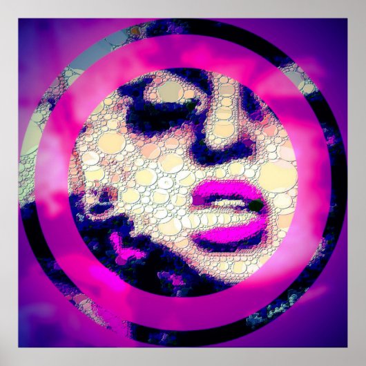 レディW/アティートフロレスペント抽象芸術アートデコール ポスター (正面)