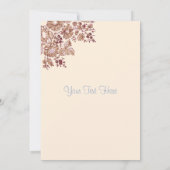 レデエレガントィスファッション 招待状 (裏面)