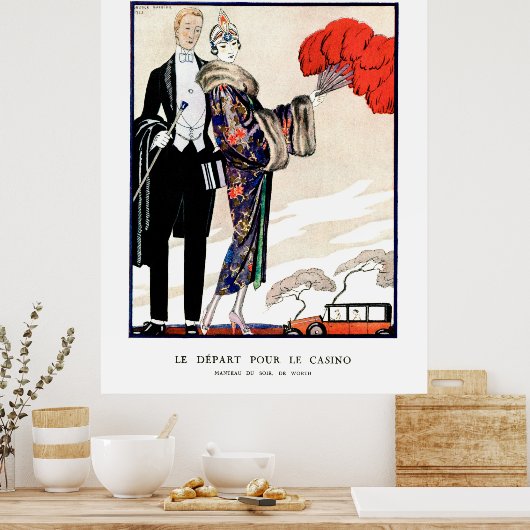 レデパートポールカジノバイジョージバルビエ ポスター (キッチン)