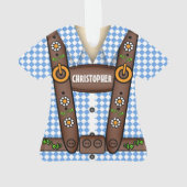 レデホおもしろいセパーソナライズされたン オーナメント (裏面)