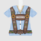 レデホおもしろいセパーソナライズされたン オーナメント (正面)