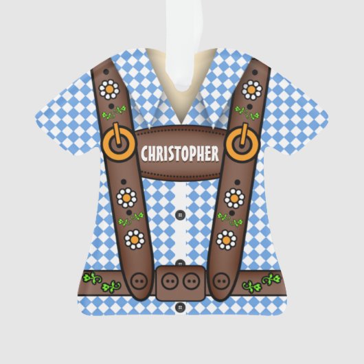 レデホおもしろいセパーソナライズされたン オーナメント (正面)