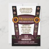 レデホおもしろいセンオクトーバーフェストパーティの招待状 招待状 (正面)