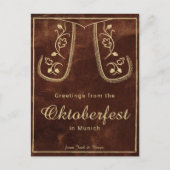 レデホ素朴センオクトーバーフェストあいさつ葉書 ポストカード (正面)