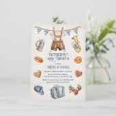 レデルホセンオクトーバーフェストベビーシャワー 招待状 (スタンド正面)