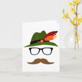 レデルホセンドイツ顔グルハロウィーンの衣装 カード (黄色い花)