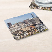 レデ色彩の鮮やかィースホームズインサンフランシスコ スクエアペーパーコースター (アングル)