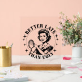 レトおもしろいかわいらしロ・レディ・ワード・アート アクリルサイン (ウェディング)