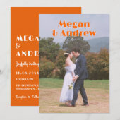 レトの結婚式の写真 招待状 (正面/裏面)