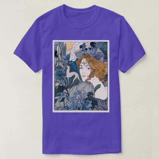 レトゥール1897by Georges de Feure Tシャツ (デザイン正面)
