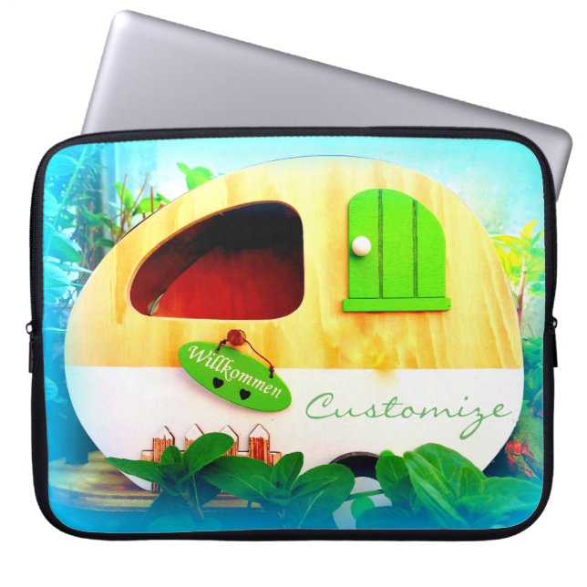 レトカスタマイズキャンパーカーサ ラップトップスリーブ (正面)