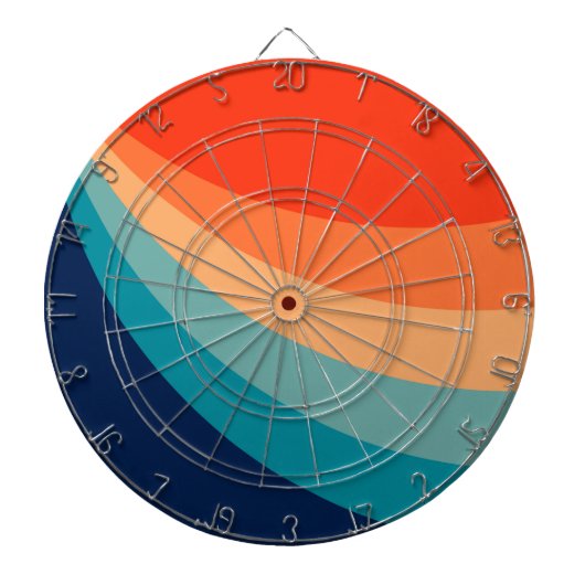 レトカラフルロ太陽光線 ダーツボード (正面)