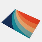 レトカラフルロ太陽光線 ドアマット (アングル)