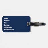  レトカラフルロ太陽光線 ラゲッジタグ (裏面横)