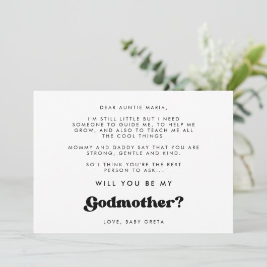 レトスタイリッシュトは私のゴッドマザーカードになる 招待状 (スタンド正面)