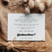 レトスタイリッシュトは私のゴッドマザーカードになる 招待状