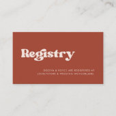 レトスタイリッシュラ結婚コッタの登記用紙 エンクロージャーカード (正面)